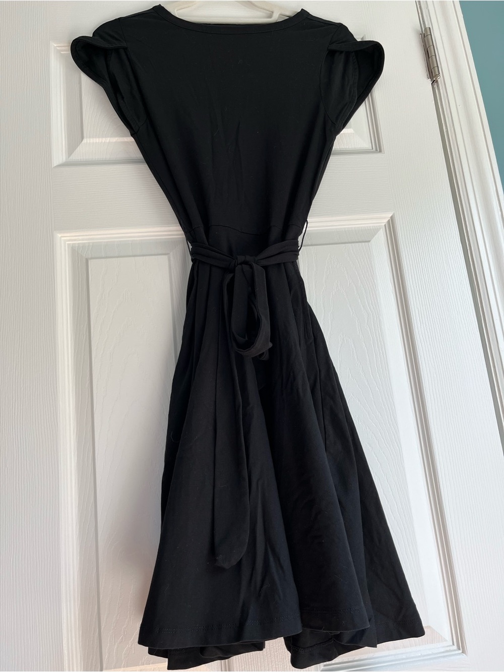Pact Black Midi Tie-Waist Fit & Flare Dress